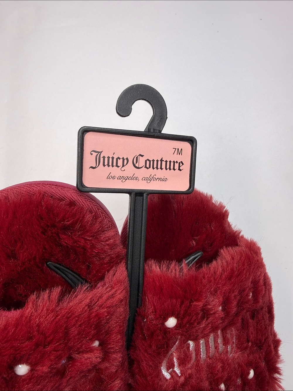 Juicy Couture Women's Gyanna 2 Embellished House Slippers Size 7 - Picture 3 of 5